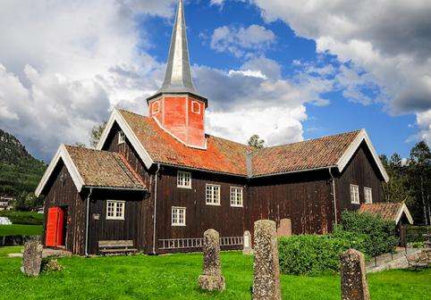 弗莱斯贝格木板教堂 Flesberg Stave Church 