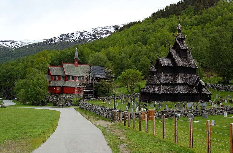 博尔贡木板教堂 Borgund Stave Church 