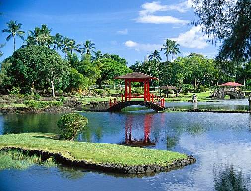 莉莉乌库拉妮花园 Liliuokalani Gardens 