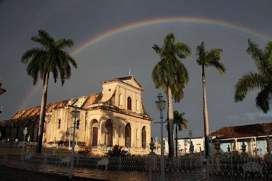 马约尔广场 Plaza Mayor Trinidad Cuba 