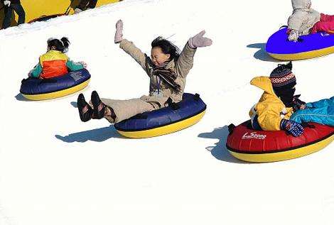 友邦塔乐园雪橇场 Daegu Woobang Land Sledding Hills 