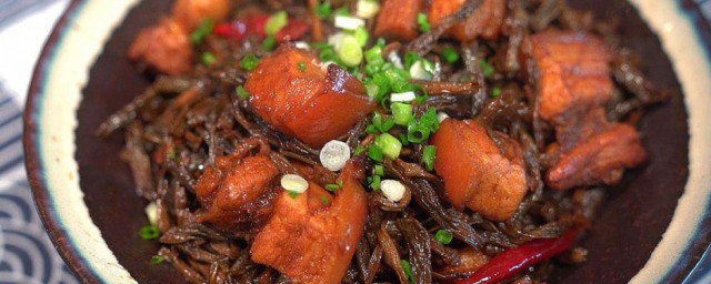 干豆角红烧肉的家常做法 干豆角红烧肉怎么做