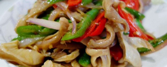 熟猪肚怎么做好吃 辣椒炒猪肚片的方法