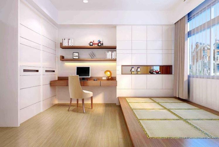 榻榻米衣柜电脑桌一体怎么设计 榻榻米