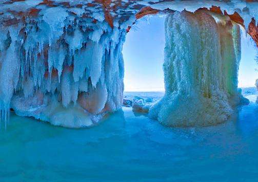苏必利尔湖冰洞 Lake Superior Ice Caves