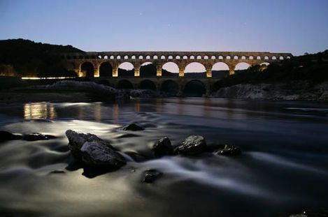 加德桥罗马式水渠 Pont du Gard Roman Aqueduct