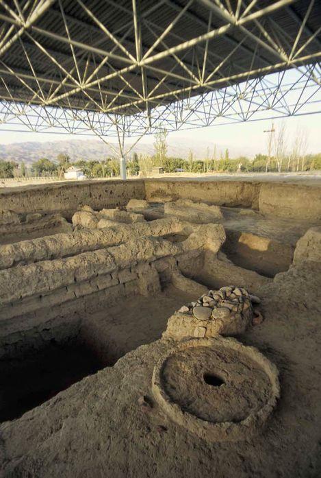 萨拉子目古城的原型城市遗址 Proto-urban site of Sarazm