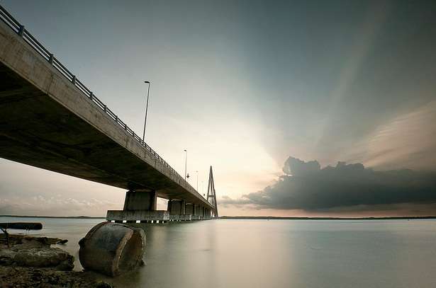 柔佛河大桥 Sungai Johor Bridge