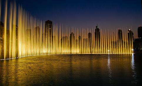 迪拜音乐喷泉 The Dubai Fountain