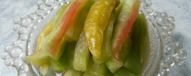 西瓜皮泡菜的做法 西瓜皮泡菜的做法是什么