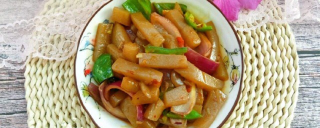 剁椒香芹炒魔芋的家庭做法 剁椒香芹炒魔芋的做法介绍