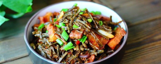 干豆角蒸五花肉需要哪些食材 干豆角蒸五花肉的做法介绍