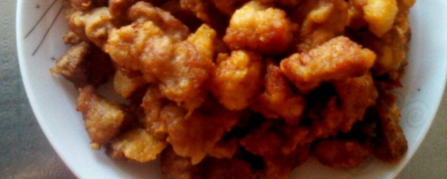 干炸肉段的家常做法 如何做干炸肉段