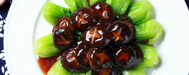 花菇油菜的家常做法 如何做花菇油菜