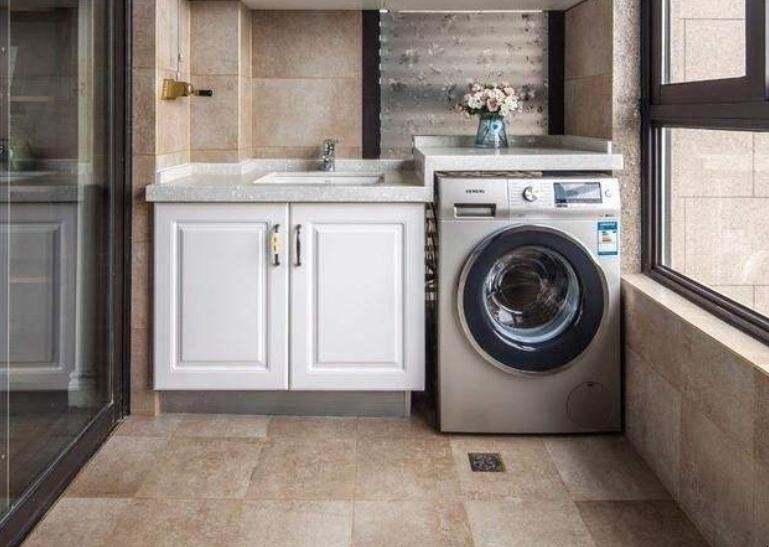 阳台没有上下水可以放洗衣机吗